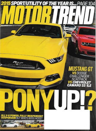 MOTOR TREND 2014 DEC - PONY CAR SHOOTOUT, TT, SUV of the YEAR